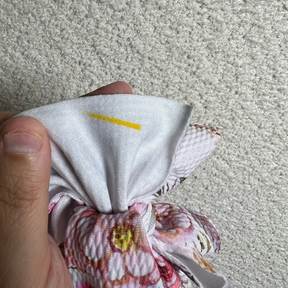Posh‎ Peanut Baby Lulu Headwrap Pink Floral Oversized Bow Headband One Size